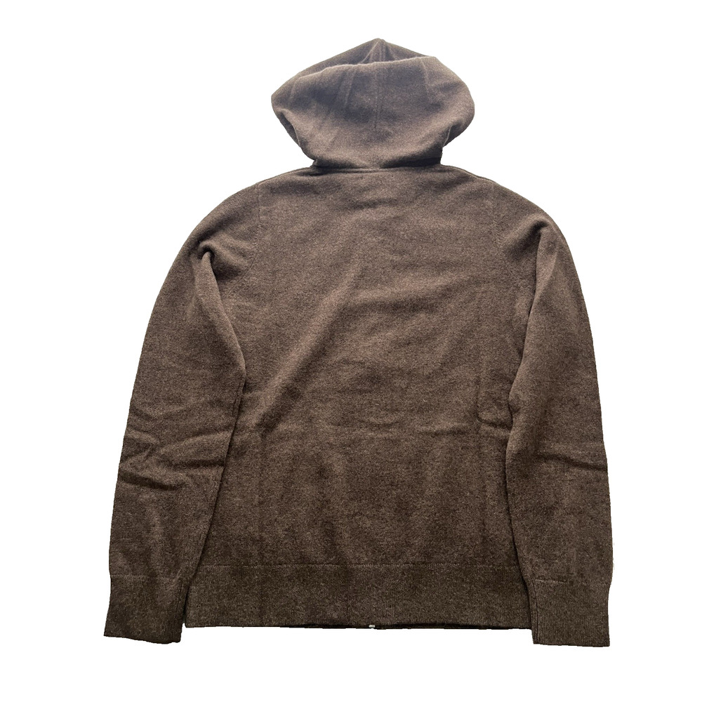 Quince Mongolian Cashmere Full Zip Hoodie Womens S Brown Sweater Capsule Luxury - Picture 2 of 9